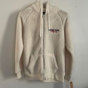 Redondo beach Sherpa sweatshirt zip up hoodie